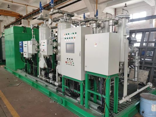 HMI 터치 스크린 50 HP 압축기와 사용자 정의 기기 공기 스키드